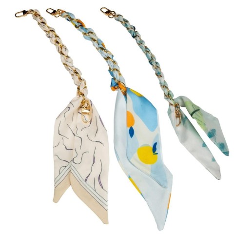 PORTACHIAVI CON FOULARD ASS. 3 COLORI CM35